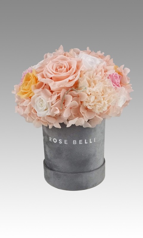  Rose Belle Box S szary DeLuxe pastelowy