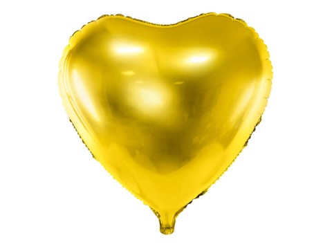 Balon foliowy serce złoty, 45 cm