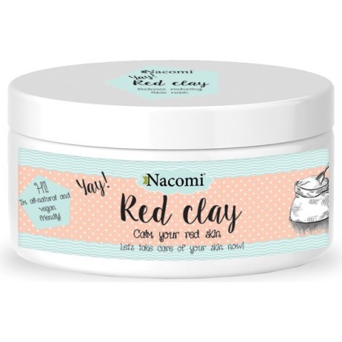 Naturalna glinka czerwona wyrównująca koloryt, 100 ml Nacomi