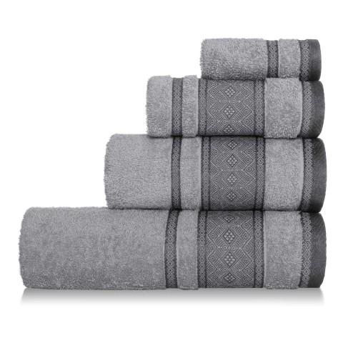 Szary Ręcznik 50x90 PANAMA 100% bawełna