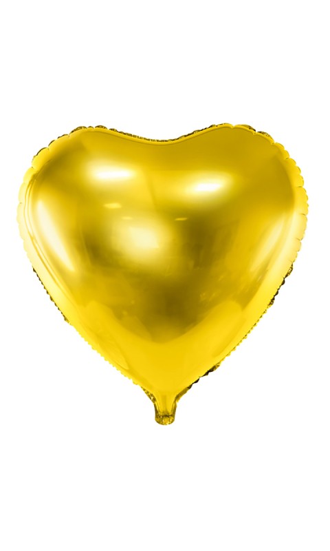 Balon foliowy Serce 61 cm złoty