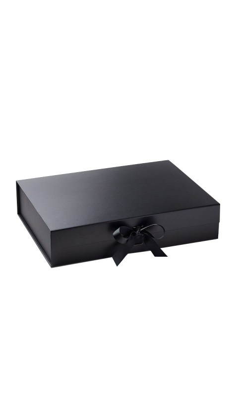 Pudełko ozdobne MAX XL niskie czarne prezent