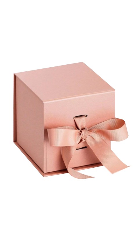 Pudełko ozdobne na kubek różowe prezent