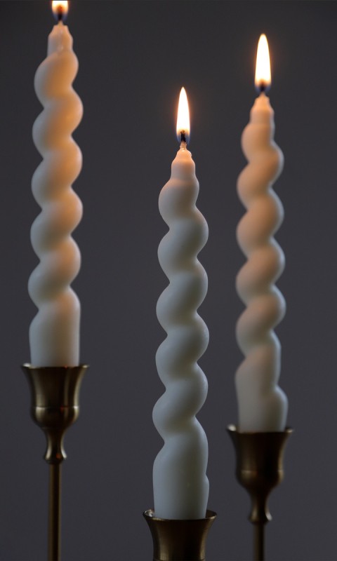 Dekoracyjna świeca z wosku sojowego Twist 